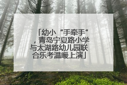 幼小“手牵手”，青岛宁夏路小学与太湖路幼儿园联合乐考温暖上演