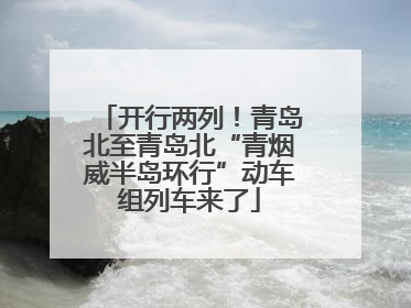 开行两列！青岛北至青岛北“青烟威半岛环行”动车组列车来了