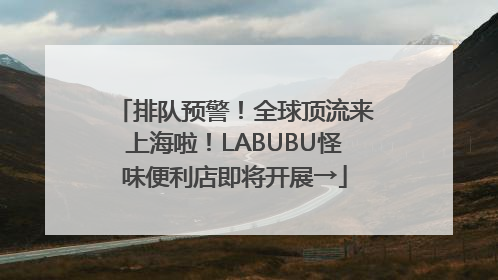 排队预警！全球顶流来上海啦！LABUBU怪味便利店即将开展→