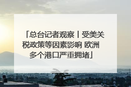 总台记者观察丨受美关税政策等因素影响 欧洲多个港口严重拥堵