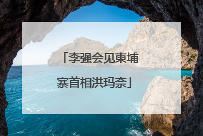 李强会见柬埔寨首相洪玛奈