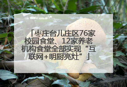 枣庄台儿庄区76家校园食堂、12家养老机构食堂全部实现“互联网+明厨亮灶”