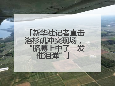 新华社记者直击洛杉矶冲突现场，“胳膊上中了一发催泪弹”