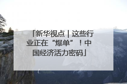 新华视点｜这些行业正在“爆单”！中国经济活力密码