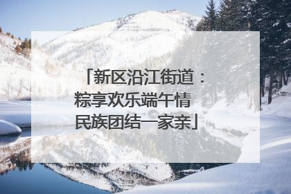 新区沿江街道：粽享欢乐端午情 民族团结一家亲