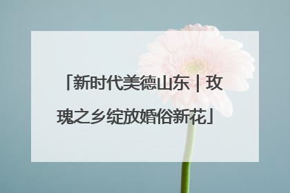 新时代美德山东｜玫瑰之乡绽放婚俗新花