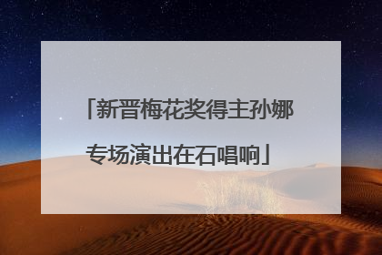新晋梅花奖得主孙娜专场演出在石唱响
