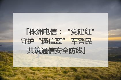 株洲电信：“党建红”守护“通信蓝” 军警民共筑通信安全防线
