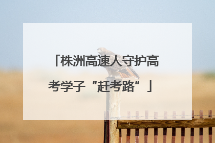 株洲高速人守护高考学子“赶考路”