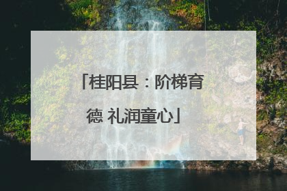 桂阳县：阶梯育德 礼润童心