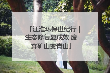江淮环保世纪行｜生态修复显成效 废弃矿山变青山