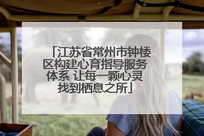 江苏省常州市钟楼区构建心育指导服务体系 让每一颗心灵找到栖息之所