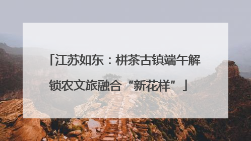 江苏如东：栟茶古镇端午解锁农文旅融合“新花样”