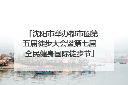沈阳市举办都市圈第五届徒步大会暨第七届全民健身国际徒步节