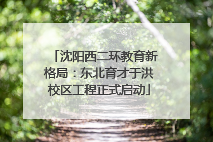 沈阳西二环教育新格局：东北育才于洪校区工程正式启动
