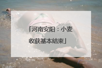 河南安阳：小麦收获基本结束