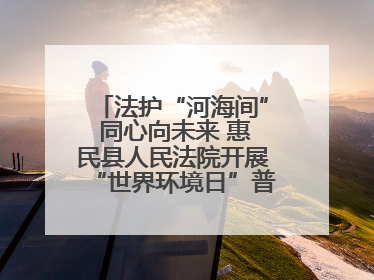 法护“河海间” 同心向未来 惠民县人民法院开展“世界环境日”普法宣传活动