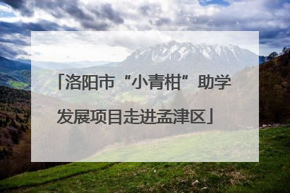 洛阳市“小青柑”助学发展项目走进孟津区