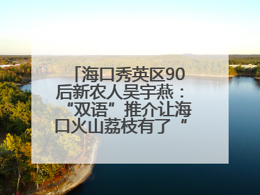 海口秀英区90后新农人吴宇燕：“双语”推介让海口火山荔枝有了“国际范”