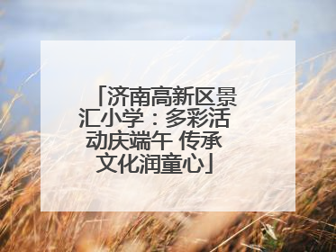 济南高新区景汇小学：多彩活动庆端午 传承文化润童心