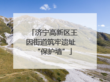 济宁高新区王因街道筑牢遗址“保护墙”