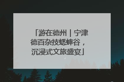 游在德州｜宁津德百杂技蟋蟀谷，沉浸式文旅盛宴