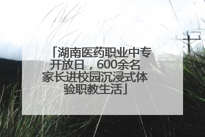 湖南医药职业中专开放日，600余名家长进校园沉浸式体验职教生活