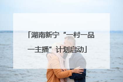 湖南新宁“一村一品一主播”计划启动