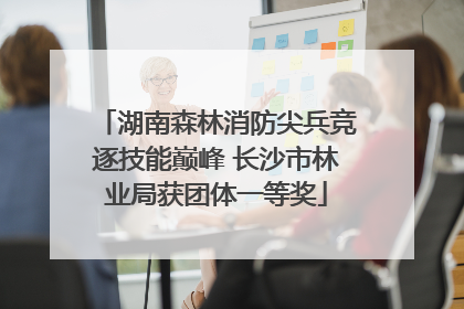 湖南森林消防尖兵竞逐技能巅峰 长沙市林业局获团体一等奖
