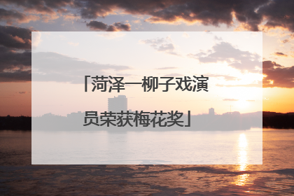 菏泽一柳子戏演员荣获梅花奖