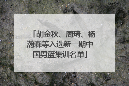 胡金秋、周琦、杨瀚森等入选新一期中国男篮集训名单