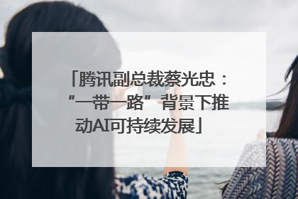 腾讯副总裁蔡光忠：“一带一路”背景下推动AI可持续发展