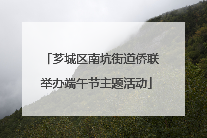 芗城区南坑街道侨联举办端午节主题活动