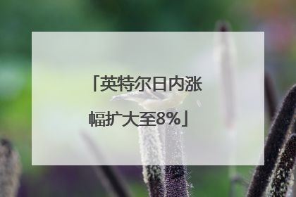 英特尔日内涨幅扩大至8%