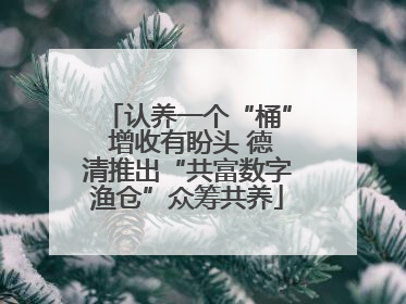 认养一个“桶” 增收有盼头 德清推出“共富数字渔仓”众筹共养