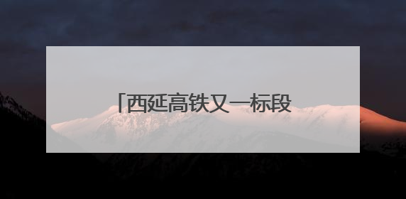 西延高铁又一标段无砟轨道施工完成