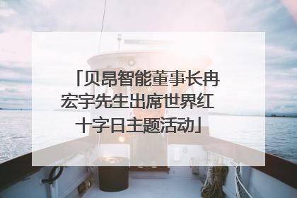 贝昂智能董事长冉宏宇先生出席世界红十字日主题活动