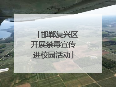 邯郸复兴区开展禁毒宣传进校园活动