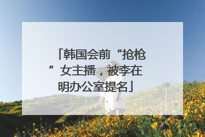 韩国会前“抢枪”女主播，被李在明办公室提名