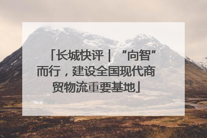 长城快评｜“向智”而行，建设全国现代商贸物流重要基地