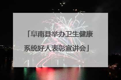 阜南县举办卫生健康系统好人表彰宣讲会