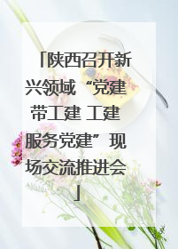 陕西召开新兴领域“党建带工建 工建服务党建”现场交流推进会