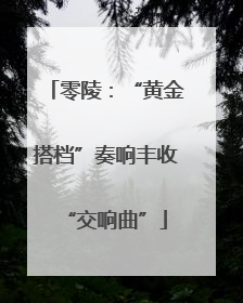 零陵：“黄金搭档”奏响丰收“交响曲”