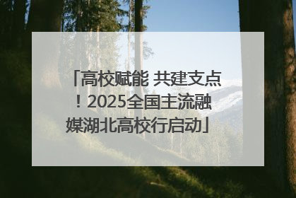 高校赋能 共建支点！2025全国主流融媒湖北高校行启动