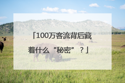 100万客流背后藏着什么“秘密”？