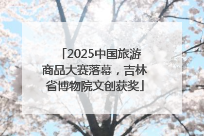 2025中国旅游商品大赛落幕，吉林省博物院文创获奖