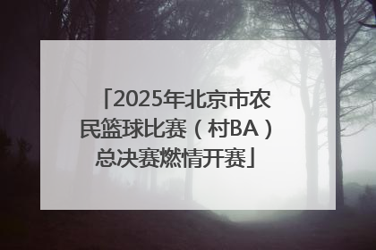 2025年北京市农民篮球比赛（村BA）总决赛燃情开赛