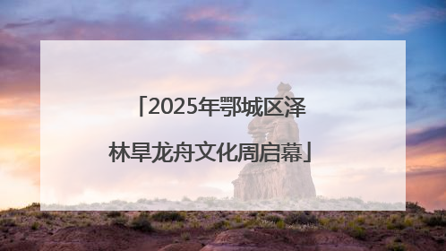 2025年鄂城区泽林旱龙舟文化周启幕