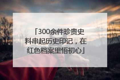 300余件珍贵史料串起历史印记，在红色档案里悟初心