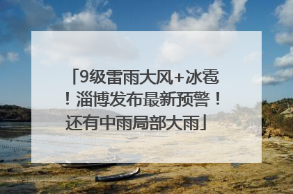 9级雷雨大风+冰雹！淄博发布最新预警！还有中雨局部大雨